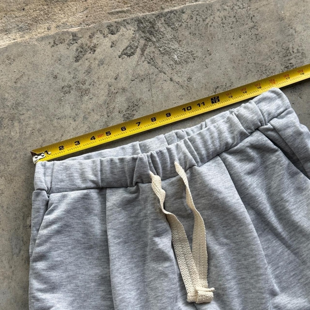super baggy gray drawstring sweatshorts - Picture 5 of 8